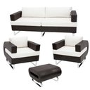 Ver imagem 1 de Conjunto de Sofá Completo Modelo Begônia Preto