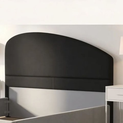 Cabeceira de Cama Box Estofada 120 Cm Viúva Decoração Serena Organico Curva Boucle