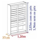 Ver imagem 3 de Sapateira Colméia Expositor Sapatos Loja Closet