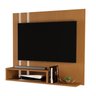 Painel Tv 32 Pol Sala Quarto Suspenso Nicho Prateleira 90x90:cedro/offwhite - 2