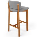 Ver imagem 7 de Kit 03 Banquetas Alta para Cozinha Sala de Jantar Bar Dara L02 Bouclê Cinza - Lyam Decor