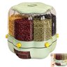 Dispenser Giratorio Cereal Grao Feijao Arroz Condimento Porta Tempero 360 Graus Alimento Cozinha Ban - 1
