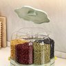 Dispenser Giratorio Cereal Grao Feijao Arroz Condimento Porta Tempero 360 Graus Alimento Cozinha Ban - 4