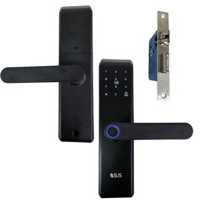 Fechadura Eletronica Digital Biometria Senha Chave Cartao de Acesso Porta Portao Casa Segurança Escr