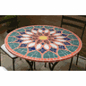 Mesa em Mosaico Vitral Árabe em Cerâmica - Somente o Tampo 60cm - 1