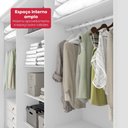 Ver imagem 5 de Guarda-roupa Casal 100% Mdf 6 Portas Easy Like Branco