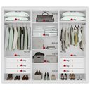 Ver imagem 3 de Guarda-roupa Casal 100% Mdf 6 Portas Easy Like Branco