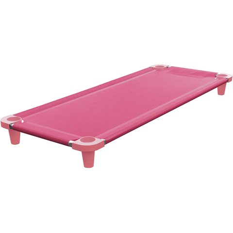 Kit com 5 Caminha empilhavel Acrimet soneca creche 713 rosa