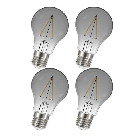 Lâmpada Led Fumê 30w Iluminação Kit 4 Unid. Decorativa Vintage Branco Quente Retrô