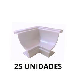 Cantoneira P/moldura Forro Pvc 25 Peças Interno Branco - 4
