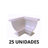 Cantoneira P/moldura Forro Pvc 25 Peças Interno Branco - 4