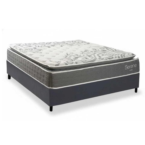 Cama Box Crc Casal +Colchão Molas Ensacadas Serene Kappesberg 138x188