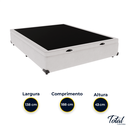 Ver imagem 4 de Cama Box Baú Casal Sintético Branco