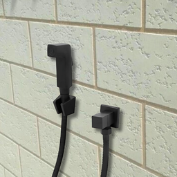 Torneira Banheiro Pia Bancada + Ducha Higienica Preto Fosco:preto - 3