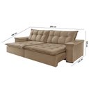 Ver imagem 3 de Sofá Estilo Linho 03 Lugares 02 Módulos de 120m B25cm Meu Sofá Online