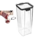 Ver imagem 1 de Pote Hermetico Conserva 1300ml Tampa Veda Acrilico Transparente Armazena Mantimento Alimento Tempero