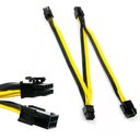 Ver imagem 1 de Cabo Adaptador Pci-e 6 Pinos para 3 Conectores 6 Pinos Triplo Gpu
