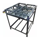 Ver imagem 2 de Fogão Industrial 4 Bocas Standard Alta Pressão Grelhas Aço 30x30 P5 Mr Fogões