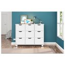 Ver imagem 2 de Nicho Organizador 9 Gavetas Branco Brilho - Qmovi