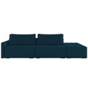 Ver mais imagens de Sofá Ilha Modular com Puff para Sala Living 252cm Georgia K04 Veludo Azul - Mpozenato