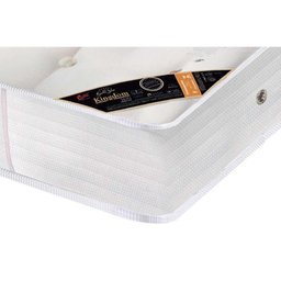 Cama Box Solteiro: Colchão Molas Ensacadas Castor Pocket Kingdom Skin + Base CRC Courano White( - 3