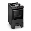 Ver imagem 1 de Fogão a Gás 4 Bocas Ideal Super Glass Preto Mesa de Vidro F4VAP - Esmaltec