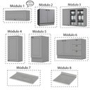 Ver imagem 7 de Cozinha Completa Dallas 11 Portas 3 Gavetas 100% Mdf Americana Cinza - Panorama Móveis
