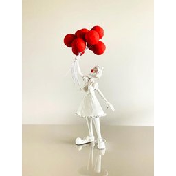 Escultura Palhaça. Palhaço. Decoração Artesanal. Feita À Mão - 4