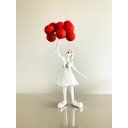 Ver imagem 3 de Escultura Palhaça. Palhaço. Decoração Artesanal. Feita À Mão