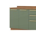 Ver imagem 7 de Cozinha Modulada Kappsberg Botanic Botanic 5 Peças (3aéreos+1balcão+1complemento) M662 Nogueira/