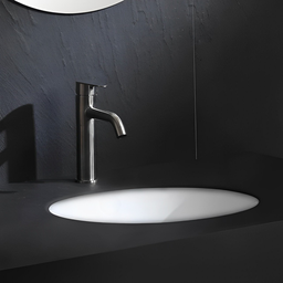 Cuba Oval de Embutir 450x360x165mm para Lavatório Standard Branco Docol - 4