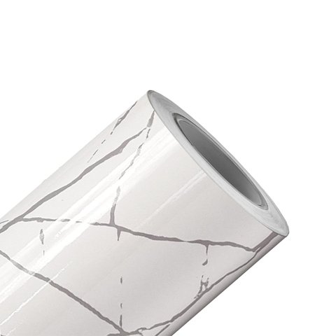 Papel de Parede Mármore Alba Pietra Branco Cinza Vinil Adesivo Impermeável Pia Box Mesa Banheiro