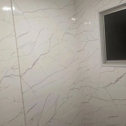 Papel de Parede Mármore Alba Pietra Branco Cinza Vinil Adesivo Impermeável Pia Box Mesa Banheiro - 4