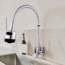 Ver imagem 1 de Torneira Cozinha Giratória 2 Jatos Gourmet Bica Arejador Móvel