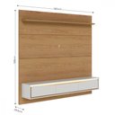 Ver mais imagens de Painel Tahiti 1,80 m para TV Ate 65 Polegadas Freijo/Off White Matte Colibri
