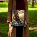 Ver imagem 1 de Quadro Arquétipo Águia com Chave de Ouro 45x34cm:moldura Preta