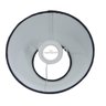 Cúpula Clássica de Abajur Luminária 14x9x22cm Tecido Algodão Soquete Importado Ref 17 - 3