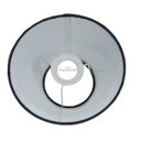 Ver imagem 3 de Cúpula de Abajur 14x9x22cm Tecido Algodão Soquete Importado Ref 17