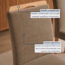 Ver imagem 5 de Conjunto de Mesa com 4 Cadeiras Lyra Retangular em MDF Cinamomo e Off White