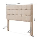 Ver imagem 4 de Cabeceira Cama Queen Estofada 1,60 - Maia Linho Cru