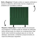 Ver imagem 2 de Cabeceira Estofada Cama Casal Queen Size 160 Cm Marina Suede Verde