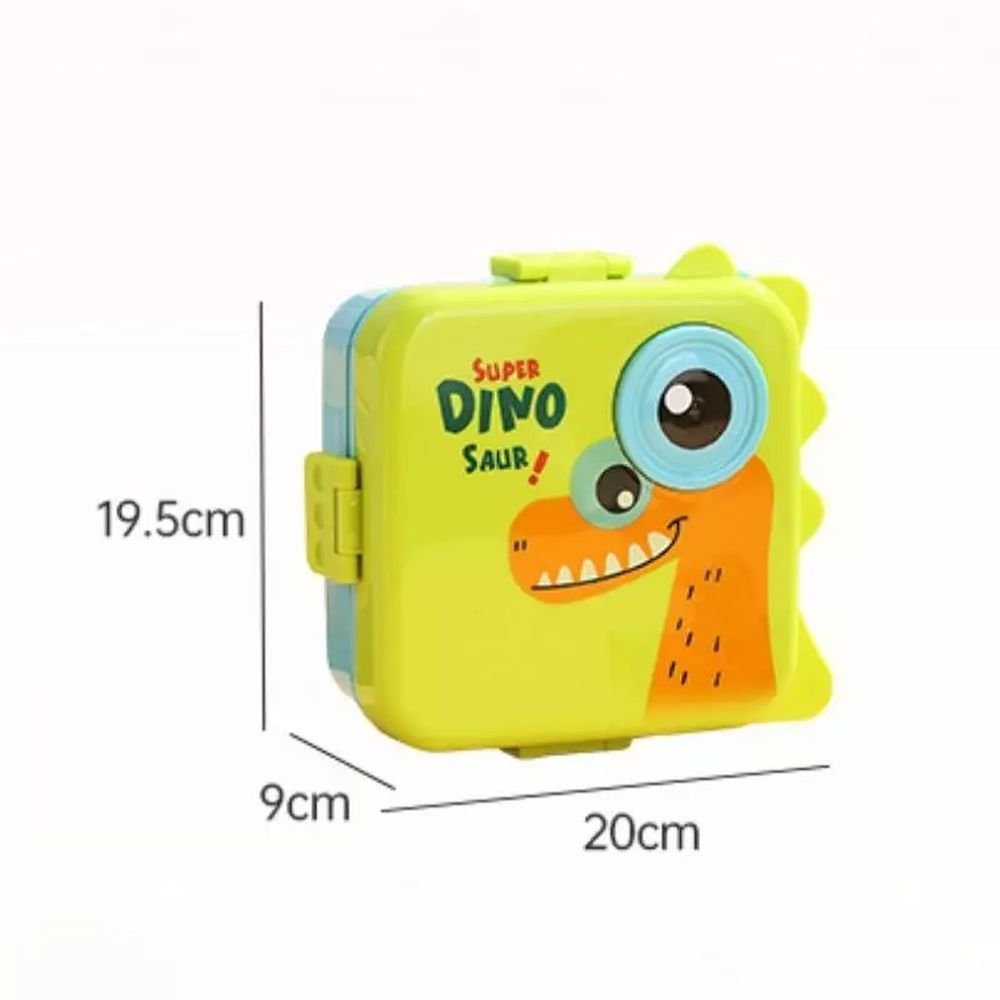 Marmita com Divisórias Super Dinosaur 2446762 Verde - Quanhe - 4