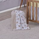 Ver imagem 3 de Enxoval de Bebe Kit de Berço Americano Cortina Algodão Menino Menina 9 Peças:raposa Amarelo