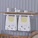 Ver imagem 4 de Enxoval de Bebe Kit de Berço Americano Cortina Algodão Menino Menina 9 Peças:raposa Amarelo