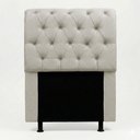Ver imagem 2 de Cabeceira Cama Box Solteiro Sarah 90cm com Frame Linho Bege Cru - Desk Design