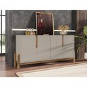 Ver imagem 1 de Buffet 4 Portas C- Prateleiras Lizz 1,70 Off-white-cedro