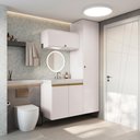 Ver imagem 1 de Conjunto para Banheiro Kappesberg Celeste 3 Peças Branco 130cm