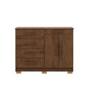 Ver imagem 2 de Cômoda Quarto 122cm com 2 Portas Sapateira Vitória Imbuia V01 - D'Rossi