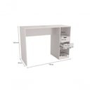 Ver imagem 2 de Bancada Celeste Kappesberg 100% Mdf 2 Gavetas Branco 150cm
