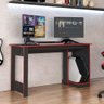 Mesa Gamer Computador Escrivaninha Preta Vermelha Caemmun - 1